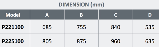 Onga Pantera Sand Media Filter Dimensions 1